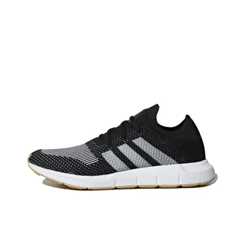 Adidas Originals Swift Run PK Slip-resistant Low Top Повседневные Беговые Кроссовки Мужские Черный Серый Белый