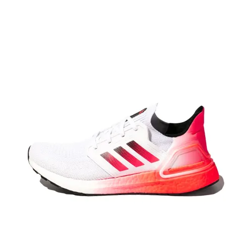 Adidas ULT Амортизация Износостойкий Низкий Топ Повседневные Беговые Кроссовки Мужские Розовые Белые