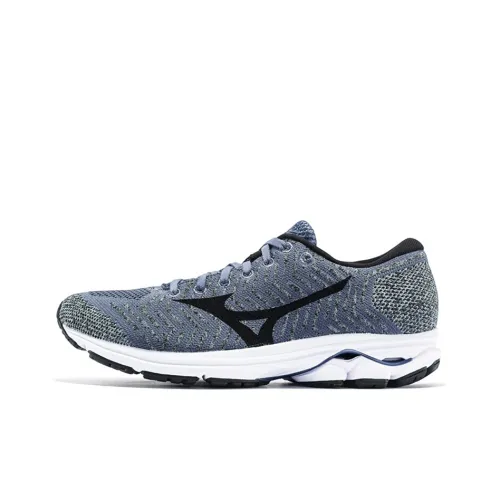 Mizuno Waveknit R2 Low Топ Беговые кроссовки Унисекс Фиолетово-серый