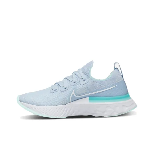 Nike React Infinity Run Flyknit 1 Амортизация Легкий Низкий Топ Беговые кроссовки Женские Водород Синий