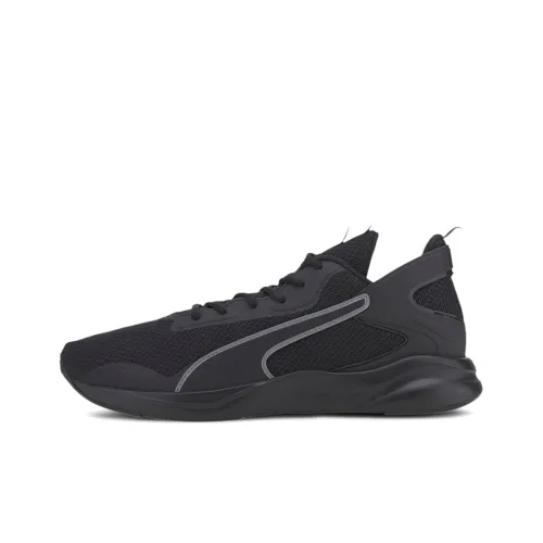 PUMA Short Resistant Abrasion Resistant Breathable Low-Top Casual Running Shoes Men's Black