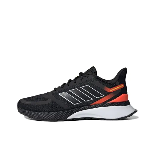 adidas Nova Run Slip-resistant Abrasion-resistant Breathable Low-Top Running Shoes Men's Black adidas Nova Run Противоскользящие Устойчивые к истиранию Дышащие Низкие Беговые Кроссовки Мужские Черные