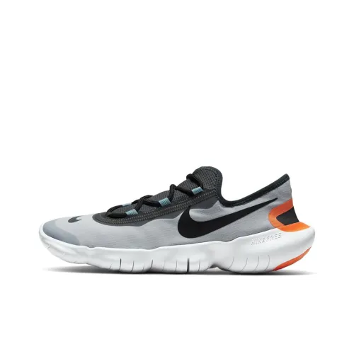Nike Free Rn 5,0 Амортизаторы Устойчивые к истиранию Низкий Топ Повседневные Беговые кроссовки Мужские Черные Синие Оранжевые