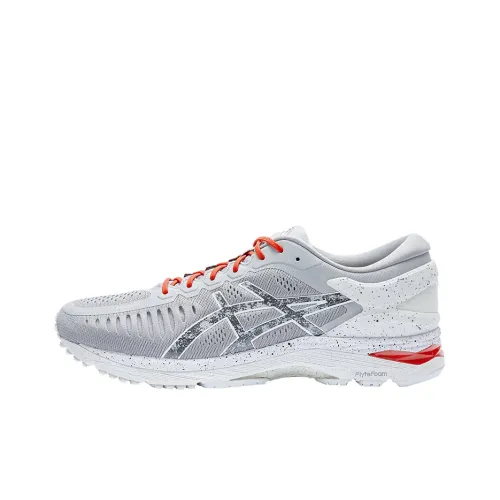 Asics Metarun Low Топ Беговые кроссовки Мужской Серый Красный Белый