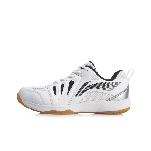 LiNing Ace Slip-resistant Abrasion-resistant Low-top Badminton Shoes Men's White LiNing Ace Противоскользящие Износостойкие Низкие Кеды для Бадминтона Мужские Белые