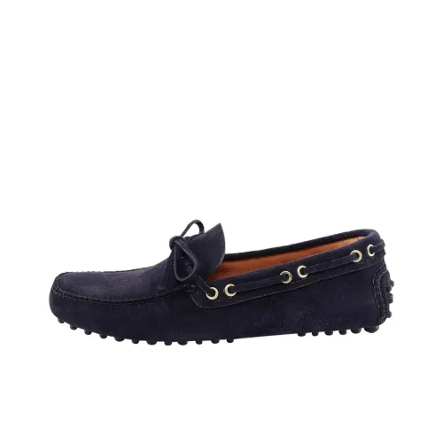 Car Shoe Лоферы с резиновым подошвой, темно-синие, мужские