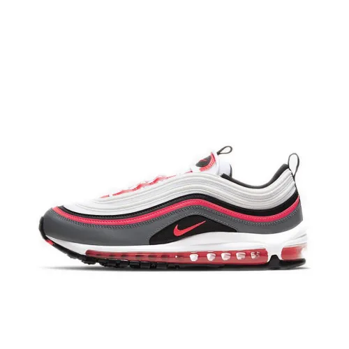 Nike Air Max 97 Легкий Low Топ Беговые кроссовки Унисекс Белый Красный