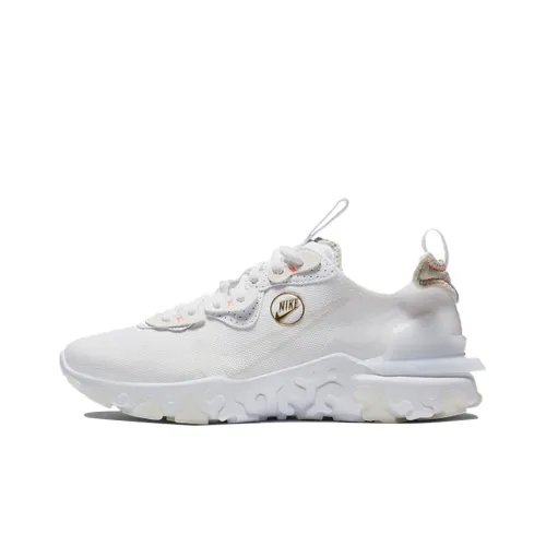 Nike React Vision Shock Absorbers Slip-Resistant Low Top Casual Running Shoes Women's Gray White Найк React Vision Shock Absorbers противоскользящие низкие топовые повседневные беговые кроссовки женские серый белый
