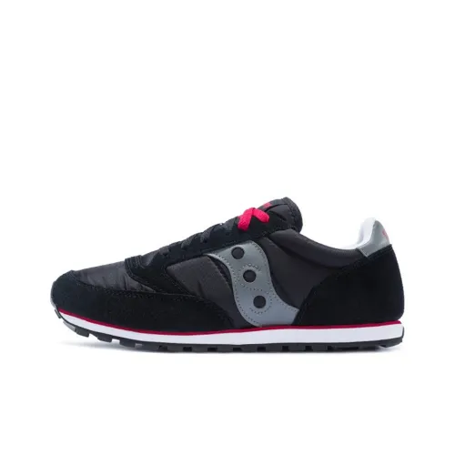 Saucony Jazz Low Pro Low Топ Беговые кроссовки Мужской Черный серый красный