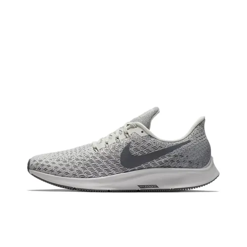 Nike Pegasus 35 Амортизаторы Slip-resistant Низкий Топ Беговые кроссовки Мужские Серый Черный
