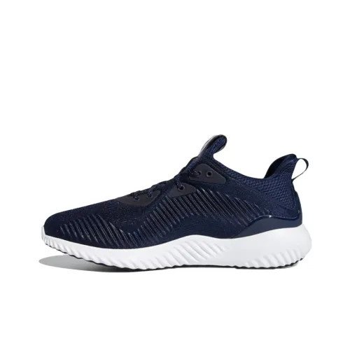 Adidas Alphabounce 1 Slip-Resistant и Breathable Low-Top Marathon Running Shoes Unisex Blue White Adidas Alphabounce 1 Противоскользящие и Дышащие Низкие Кроссовки для Бега Marathon Унисекс Синий Белый