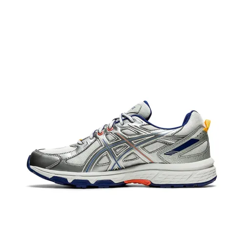 Asics Gel Venture 6 Low Топ Беговые кроссовки Унисекс Белый Серебряный
