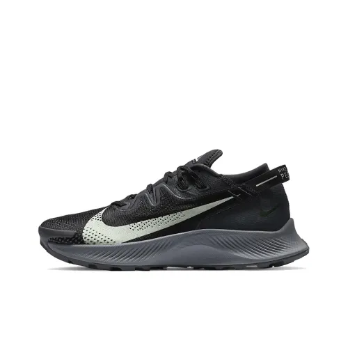 Nike Pegasus Trail 2 Амортизаторы Slip-resistant Низкий Топ Беговые кроссовки Мужские Черный Серый
