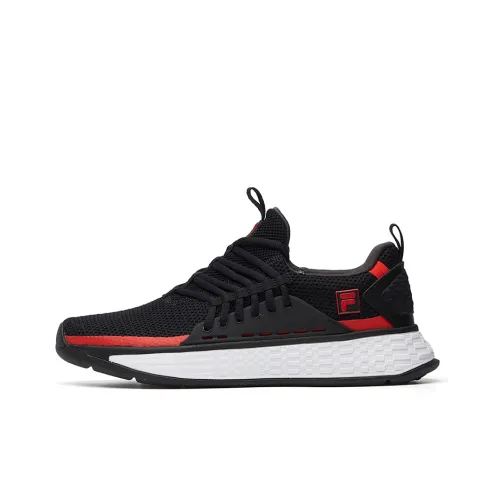 FILA Lu Low Топ Марафон Беговые кроссовки Мужской Черный Красный