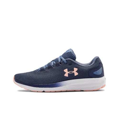 Under Armour Pursuit Low Беговые кроссовки Женские Глубокий синий Розовый
