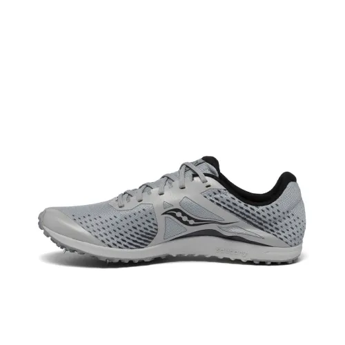 Saucony Kilkenny XC8 SPIKE Slip-Resistant Shock Absorbers Lightweight Low-Top Беговые кроссовки Мужские Серый Черный