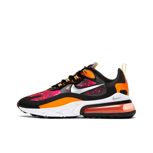 Nike Air Max 270 Low Топ Марафон Беговые кроссовки Мужской Черный Оранжевый