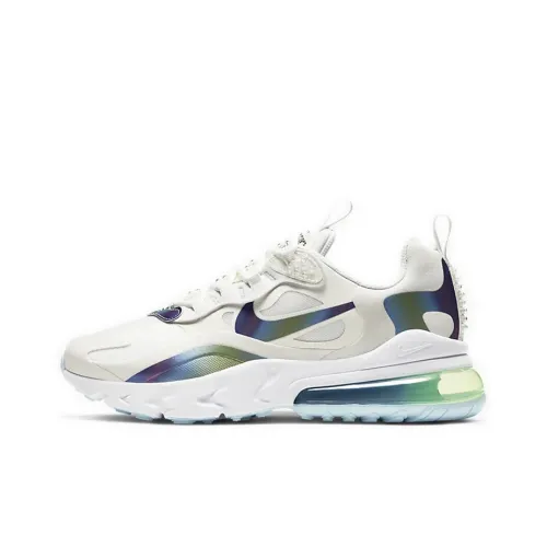 Nike Air Max 270 Low Топ Air Cushion Повседневные Беговые Кроссовки Женские Синие Зеленые