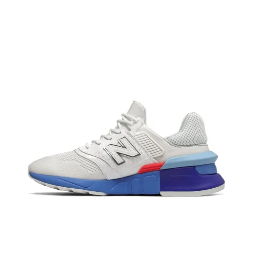 New Balance NB 997 Амортизация Покрытие Низкий Верх Марафон Беговые кроссовки Женские Белый Синий