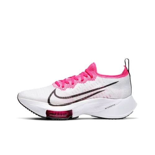 Nike Air Zoom Tempo Next% Low Топ Повседневный Беговые кроссовки Женские Белый Розовый