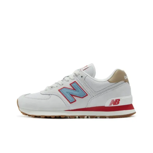 New Balance NB 574 Low Топ Повседневные Беговые Кроссовки Унисекс Серый Красный Синий
