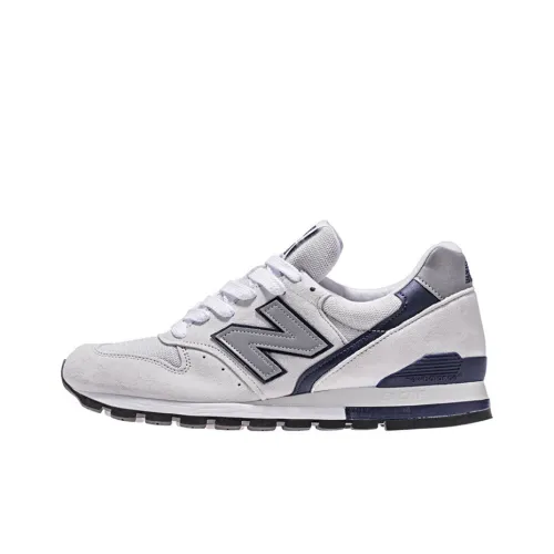 New Balance NB 996 Амортизация Покрытие Низкий Верх Марафон Беговые кроссовки Унисекс Серый Синий