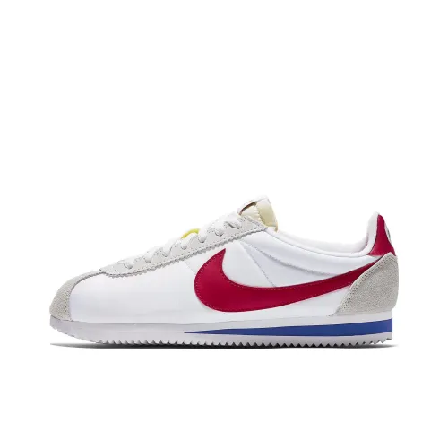 Nike Cortez Нелипкий Легкий Низкий Топ Марафон Беговые кроссовки Мужские Белый Красный
