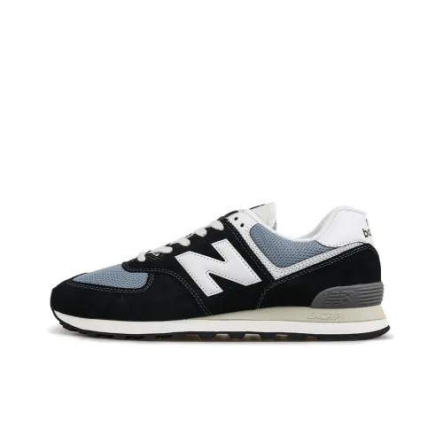 New Balance NB 574 Low Топ Повседневные Беговые Кроссовки Унисекс Серый Черный