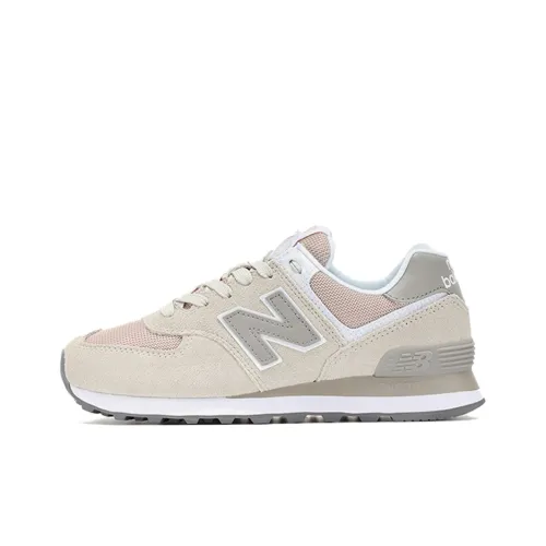 New Balance NB 574 Легкий Низкий Топ Беговые Кроссовки Женские Бежевые