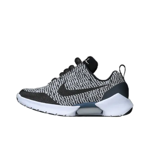 Nike Hyper Adapt Shock Absorbers Slip-Resistant Low Top Marathon Running Shoes Men's Black White