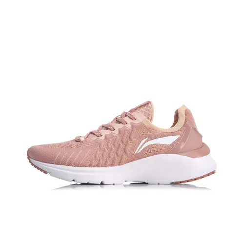 LINING YunQue Амортизация Низкие Беговые Кроссовки Женские Розовые