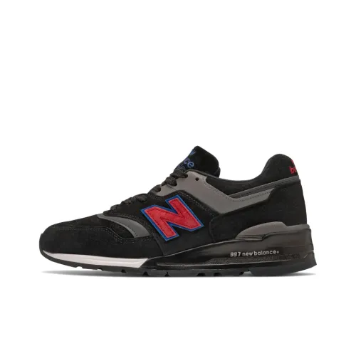 New Balance NB 997 Покрытие Низкий Топ Повседневные Беговые Кроссовки Мужские Черный Красный Синий