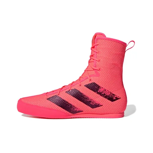 Adidas Box Hog High Топ Повседневные Беговые Кроссовки Унисекс Розовый Черный