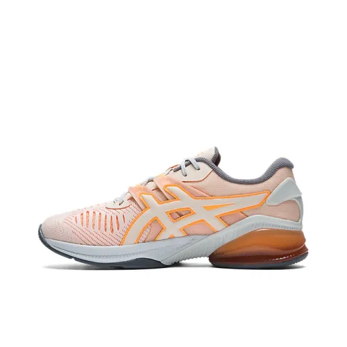 Asics Low Топ Беговые кроссовки Унисекс Белый Оранжевый