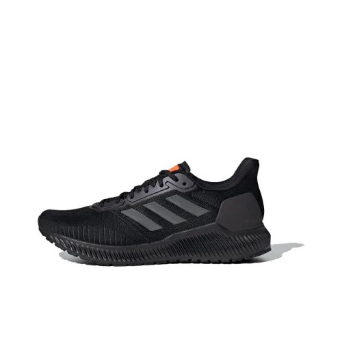 Adidas Solar Ride Slip-Resistant Низкие Беговые Кроссовки Мужские Черные