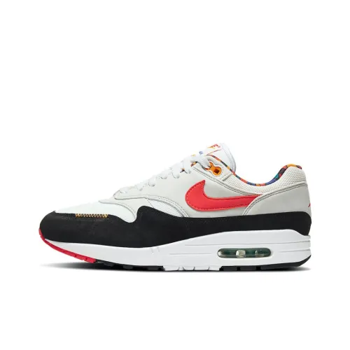 Nike Air Max 1 Low Топ Марафон Беговые кроссовки Мужской Многоцветный