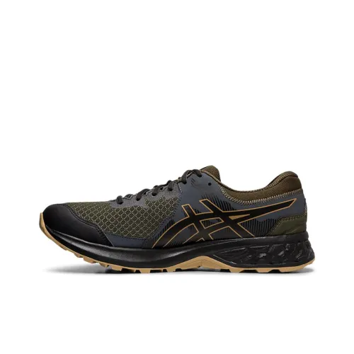 Asics Gel Sonoma 4 Low Топ Беговые кроссовки Мужские Черные Желтые
