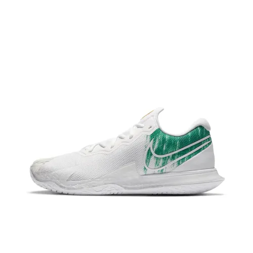 Nike Air ZOOM VAPOR Cage 4 Амортизация Противоскользящий Устойчивый к истиранию Низкий Топ Беговые кроссовки Мужские Белый Зеленый