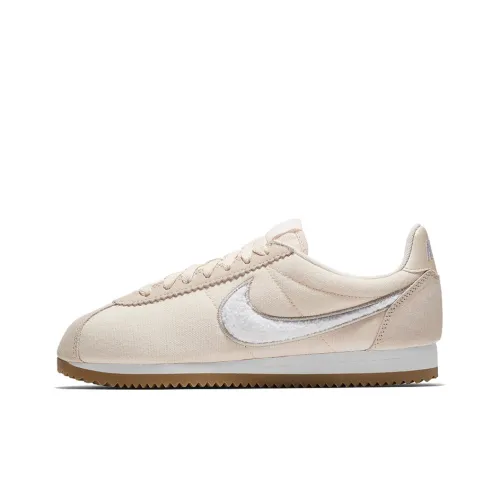 Nike Cortez Shock Absorbers Slip-Resistant Abrasion-Resistant Low Top Casual Running Shoes Women's Light Brown Найк Кортез Шок Абсорберз Антислип Резистентный Низкий Топ Повседневные Беговые Кроссовки Женские Светлый Коричневый