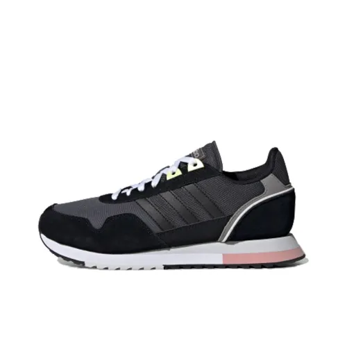 Adidas Neo 8K Slip-resistant Abrasion-resistant Low Top Marathon Running Shoes Women's Black Pink