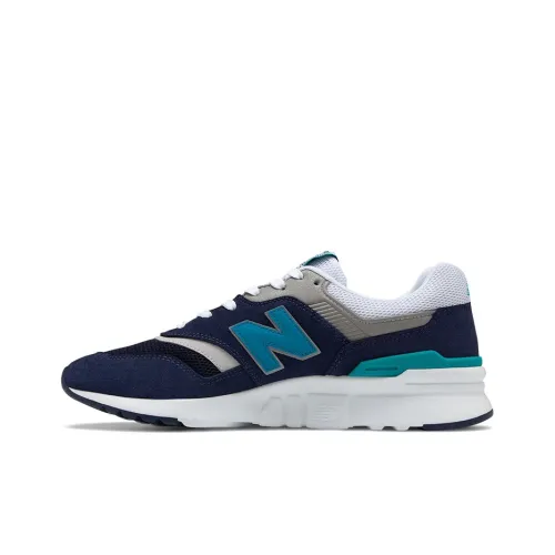 New Balance NB 997H Амортизация и Дышащий Низкий Топ Марафон Беговые кроссовки Унисекс Неон Аква-синий
