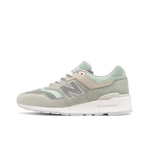 New Balance NB 997S Амортизация и Дышащий Низкий Топ Повседневные Беговые Кроссовки Унисекс Белый Зеленый