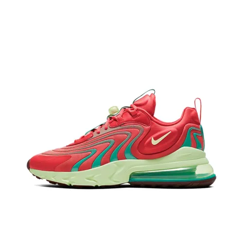 Nike Air Max 270 Low Топ Марафон Беговые кроссовки Мужской Красный зеленый Пэчворк