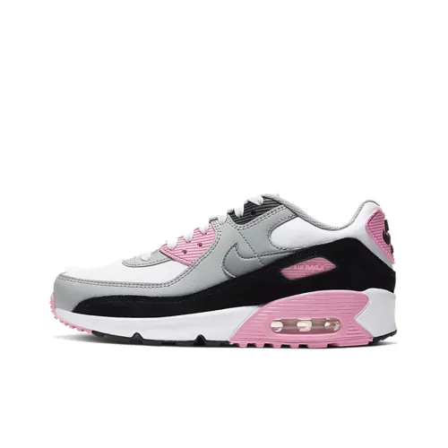 Nike Air Max 90 Low Топ Air Cushion Повседневные Беговые Кроссовки Женские Серый Розовый