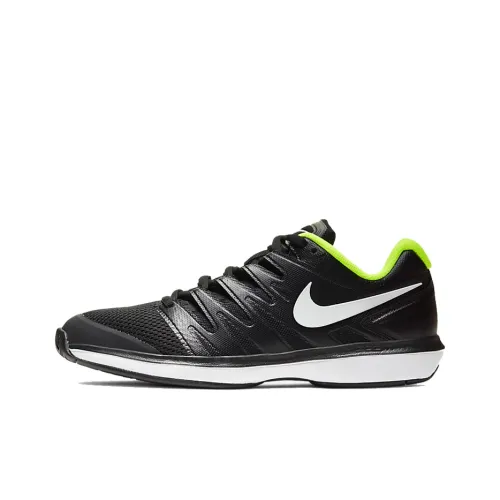 Nike Air Zoom Prestige Шокабойеры Противоскользящие Низкие Беговые кроссовки Мужские Черные Белые Желтые