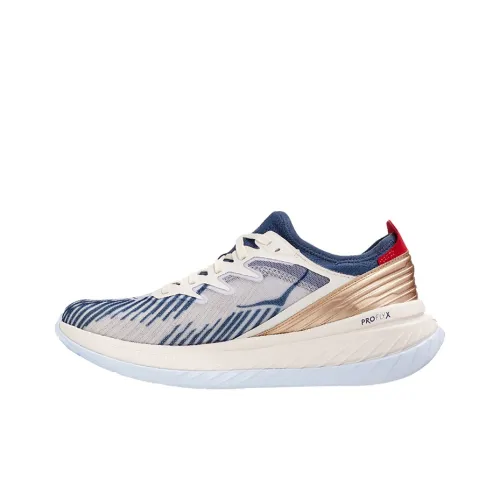 HOKA ONE ONE Низкие беговые кроссовки для мужчин белые и синие