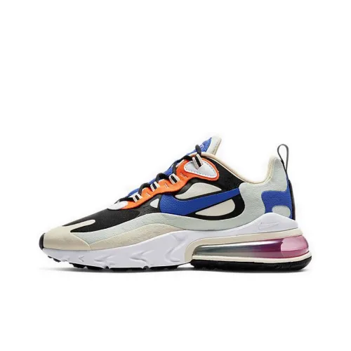 Nike Air Max 270 Low Топ Air Cushion Повседневные Беговые Кроссовки Женские Черные Синие