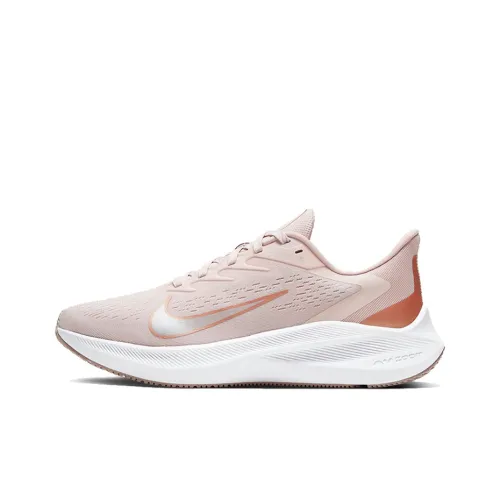 Nike Zoom Winflo 7 Амортизация Дышащий Легкий Низкий Топ Повседневные Беговые Кроссовки Женские Розовые