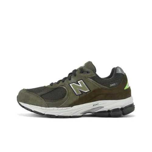New Balance NB 2002R Амортизация Устойчивость к истиранию Баланс Легкий Низкий Топ Беговые кроссовки Унисекс Армейский зеленый D Ширина