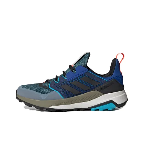 adidas Terrex Trailmaker Low Топ Марафон Беговые кроссовки Мужской Синий Серый Белый